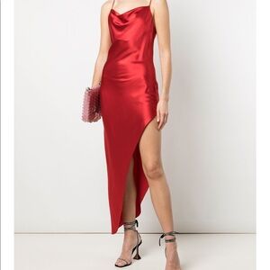 Fleur de mal red silk dress